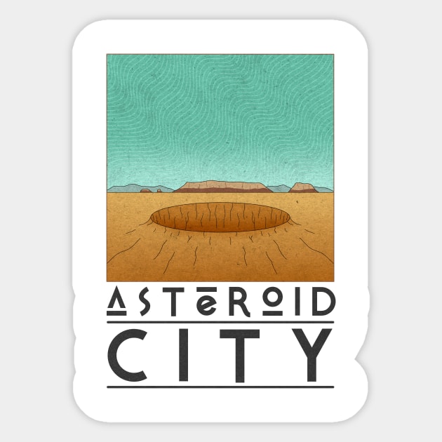 Asteroid City Sticker by JDP Designs